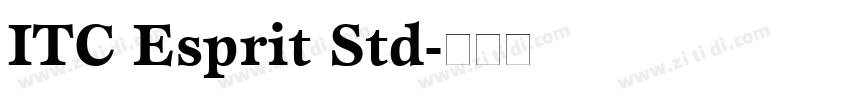 ITC Esprit Std字体转换